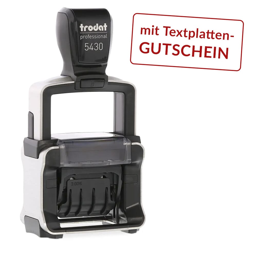 Trodat Professional 5430 Datumstempel Textplatte