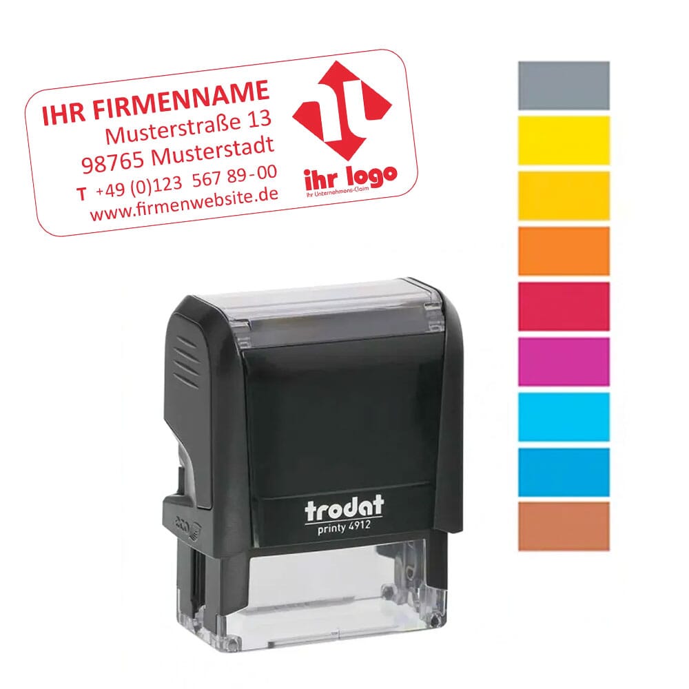 Sonderfarben Stempel Trodat Printy Premium Textstempel Stempel Fabrik De