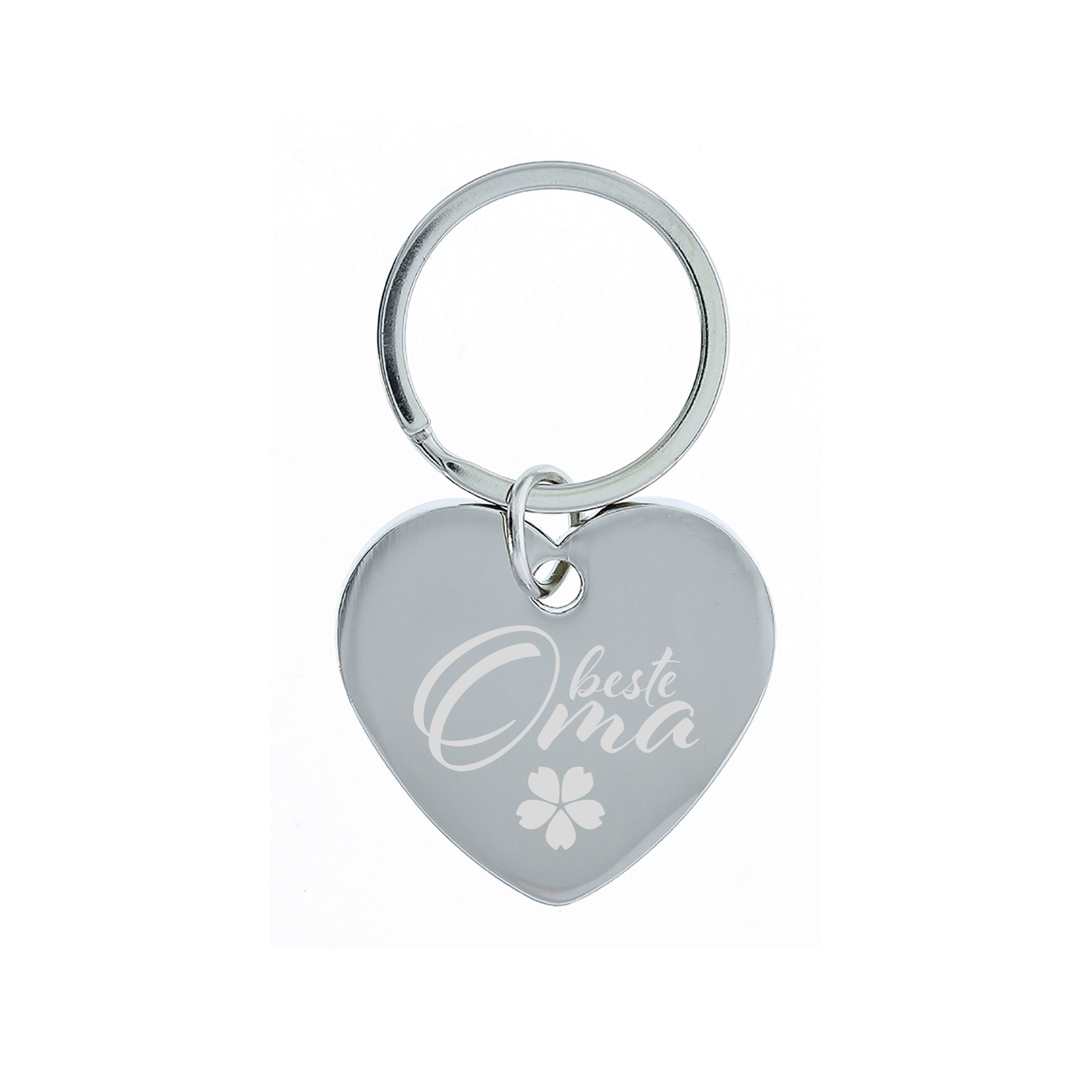 Schlüsselanhänger Mit Herz-Gravur „Ich Liebe Dich“ – Chrom-Optik, Ca. 6,6 X 2,9 Cm, In Geschenkbox