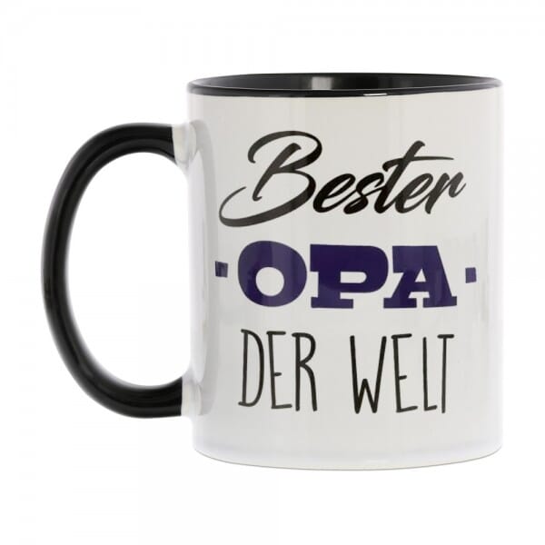 Keramiktasse schwarz individuell bedruckt (70x70 mm)