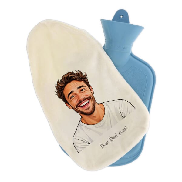 Wärmflasche mit Karikatur &amp; Individualisierung