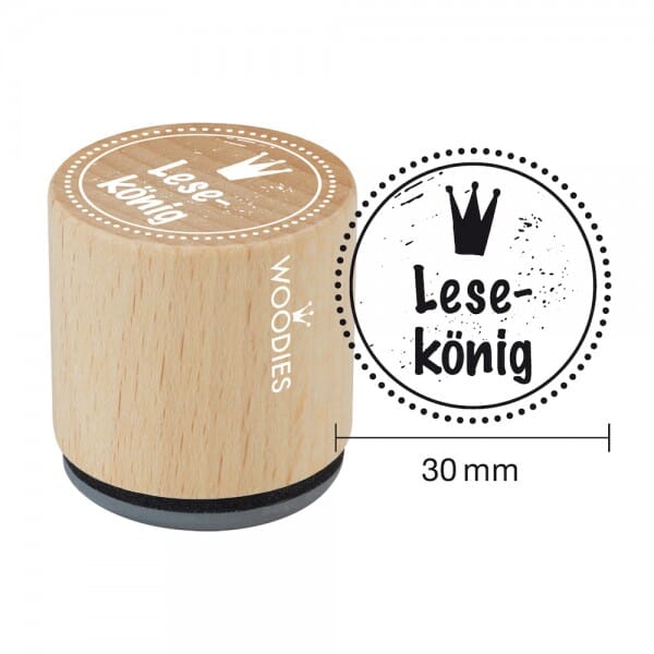 Woodies Stempel - Lesekönig