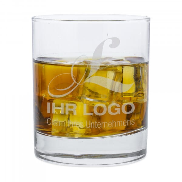 Whiskey Glas mit individueller Gravur (Gravurmaß 45x60 mm)