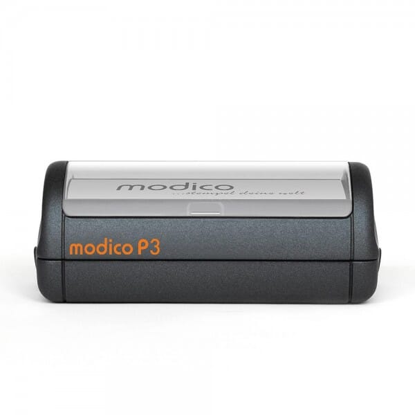 Flashstempel Modico P3 custom (49x15 mm - 4 Zeilen) mit individueller Textplatte