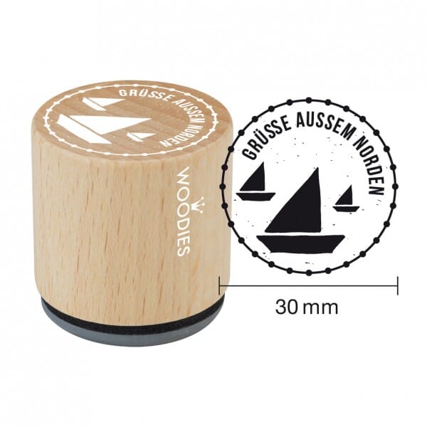 SALE - W10006 Woodies Stempel - Grüße Norden
