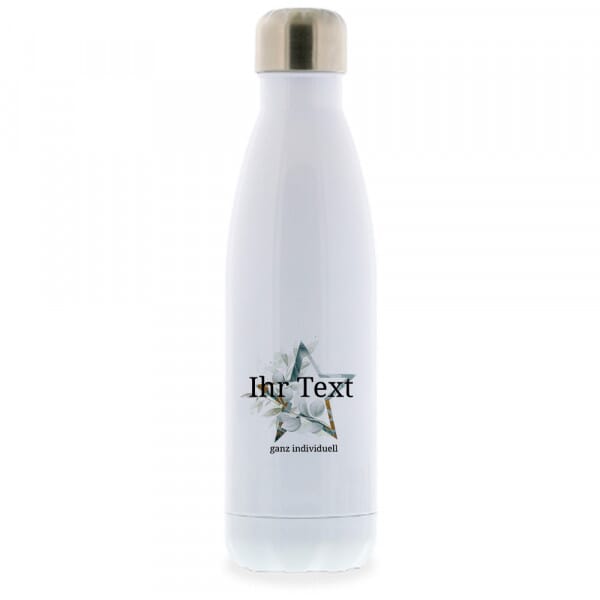 Isolierte Trinkflasche &quot;Aquarell&quot; Stern &amp; Individualisierung