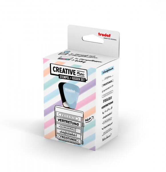 TRODAT Creative Mini Stempel + Kissen Set