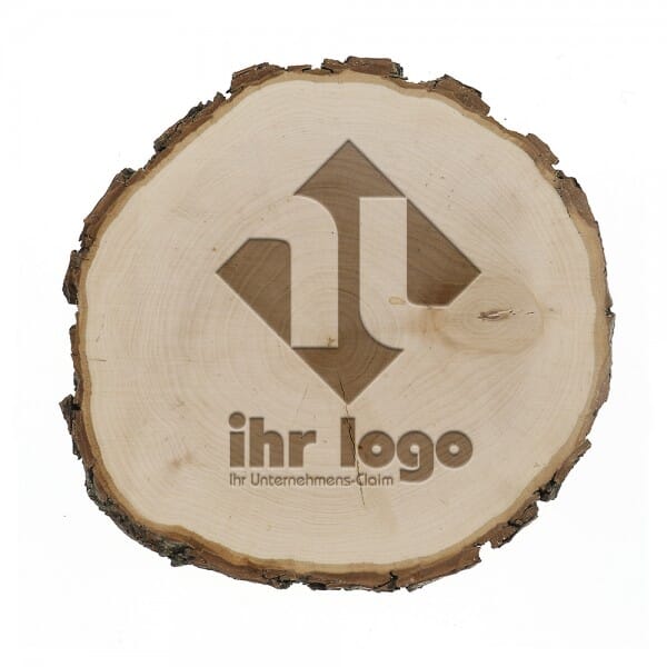 Baumscheibe mit individueller Gravur (ø 22,5-24 cm)