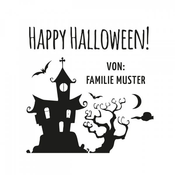 Monogrammstempel - Fröhliches Halloween! - Trodat 4924