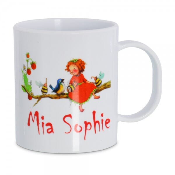 Kunststoff Tasse individuell bedruckt (70x70 mm)
