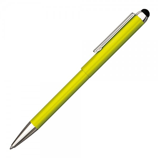 Heri Stamp &amp; Smart Pen 3309 Kugelschreiberstempel Gelbgrün (33x8 mm - 3 Zeilen)