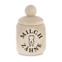 Holzdose - Milchzähne (Gravurmaß 2,5 x 2,5cm)