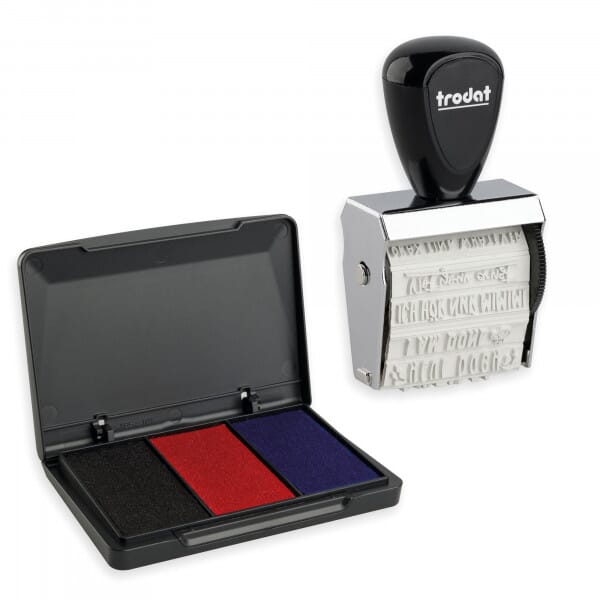 TRODAT Creative Mini Stempel + Kissen Set
