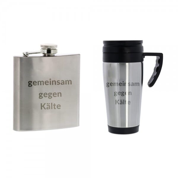 Karnevals-SET (Flachmann + Isolierbecher)