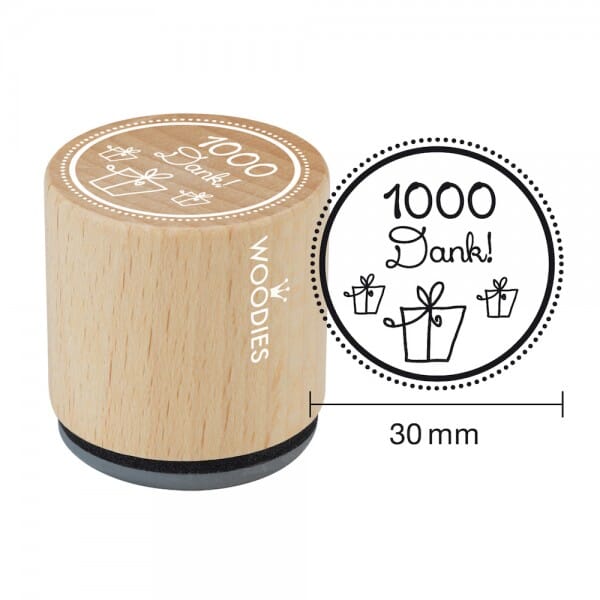 SALE - W12004 Woodies Stempel - 1000 Dank