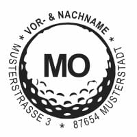 Monogrammstempel - Golf - Trodat 4642
