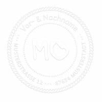 Monogramm-Prägezange rund - Marine Dekoration