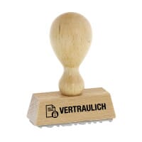 Holzstempel VERTRAULICH (50 x 9 mm)