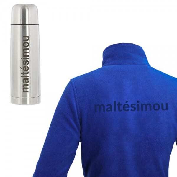 Outdoor-SET (Fleecejacke + Thermoskanne)