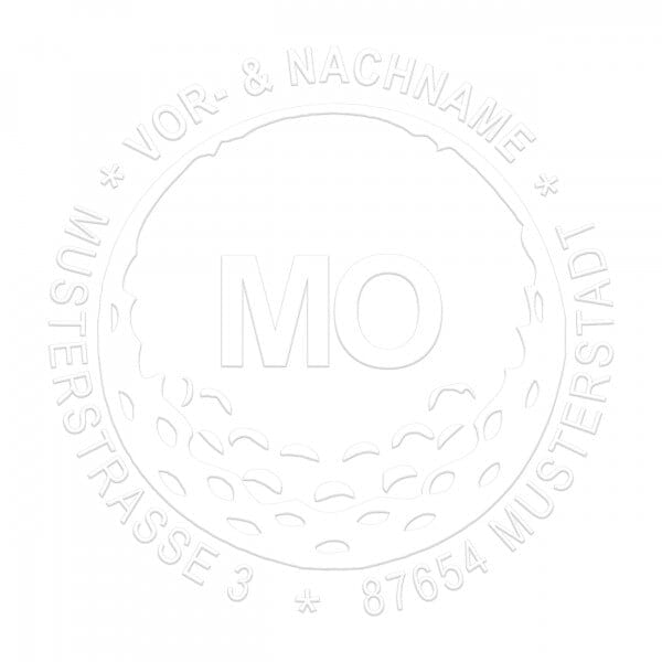 Monogramm-Prägezange 51 mm rund - Golf