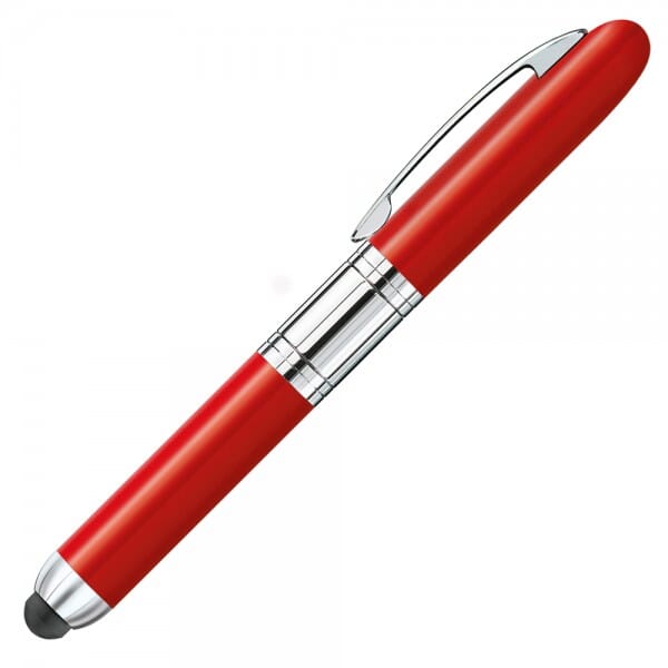 Heri Mini Stamp &amp; Smart Pen 4374 Kugelschreiberstempel Rot (33x8 mm - 3 Zeilen)