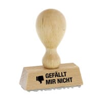 Holzstempel GEFÄLLT MIR NICHT (50 x 9 mm)