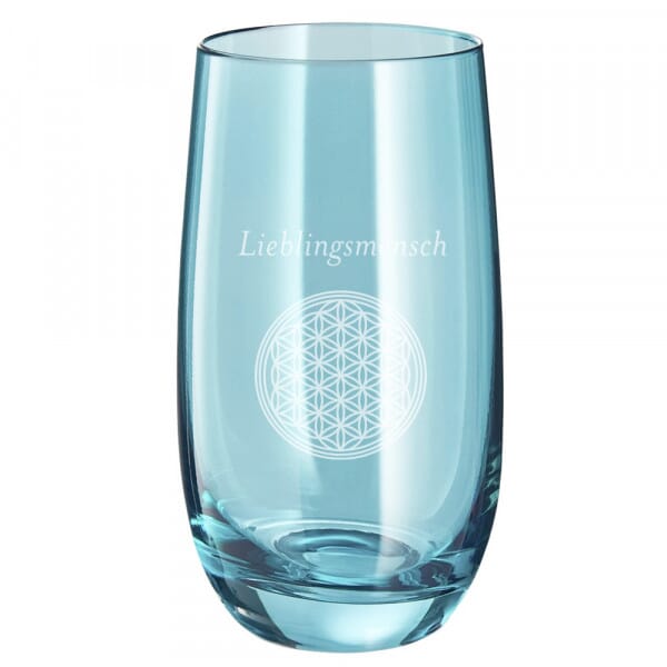 Lasergraviertes Glas groß &quot;Lieblingsmensch&quot; - Leonardo®