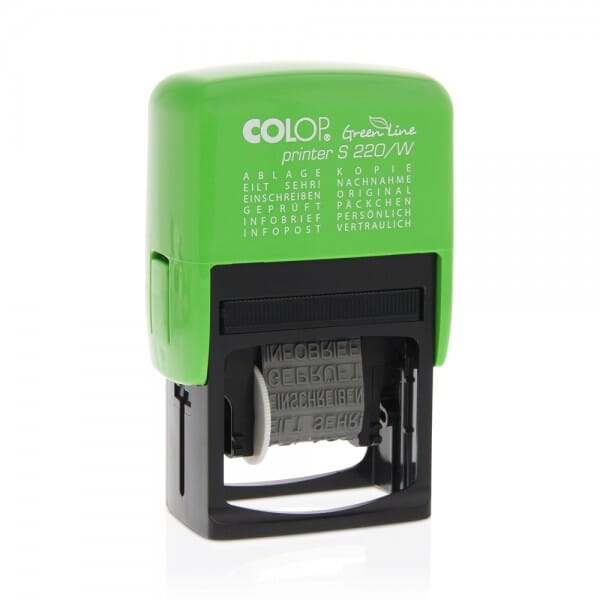 Colop Printer S 220/W Green Line (25x4 mm)