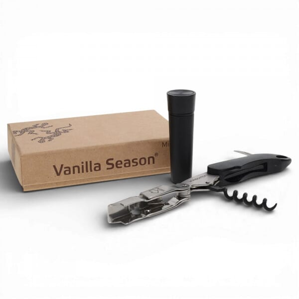 Personalisiertes Weinset mit Gravur – Kellnermesser &amp; Vakuumverschluss in Geschenkbox