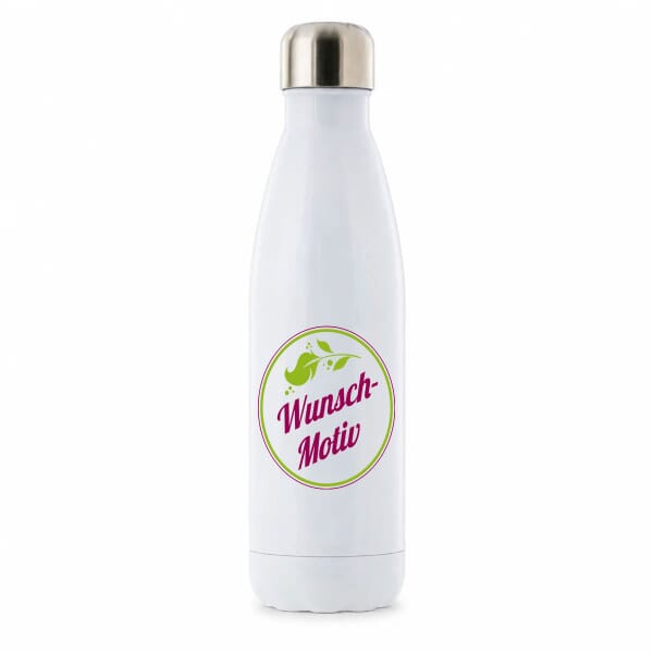 Thermosflasche / Isolierflasche aus Edelstahl mit individuellem Farbdruck