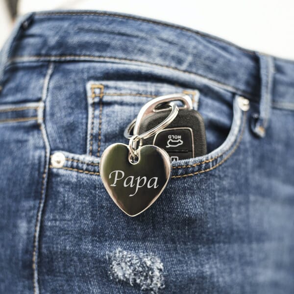 Herz-Schlüsselanhänger &quot;Papa&quot;