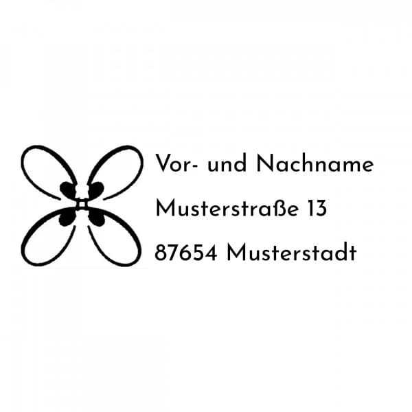 Monogrammstempel - Schmetterling - Trodat 4915