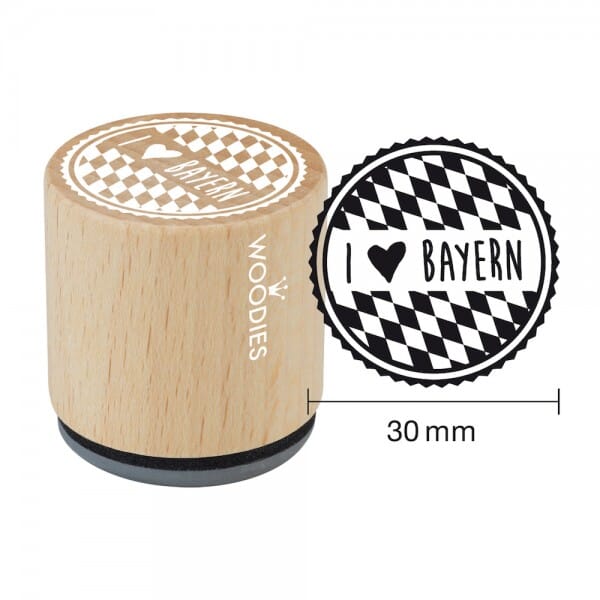 Woodies Stempel - I love Bayern W11003