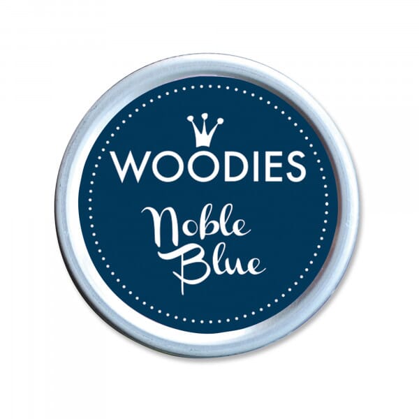 Woodies Stempelkissen Dunkelblau – Noble Blue / Fingerabdruck Stempelkissen