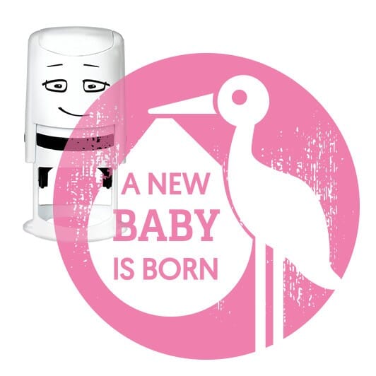 NIO Stempelmotiv a new baby is born