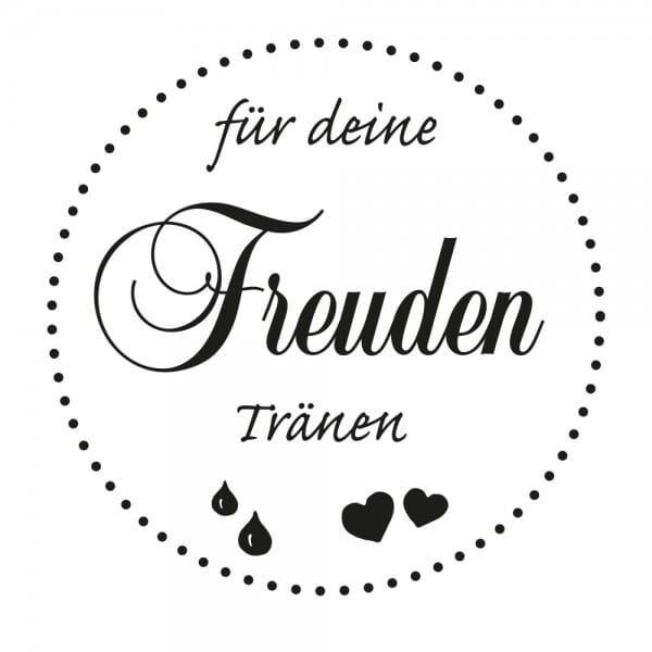 Paar Freudentränen von stempel-fabrik Ø 40 mm Hochzeitsstempel