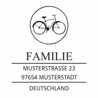 Monogrammstempel - Altes Fahrrad - Trodat 4924