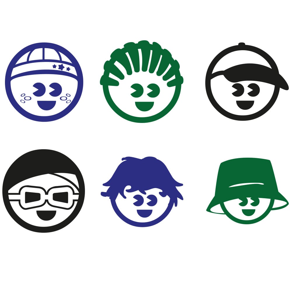 Kinderstempel-Set Boys Ø 20 mm | stempel-fabrik.de