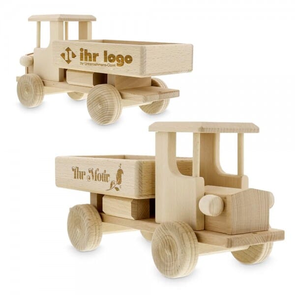 SALE - Spielzeug Lastwagen aus Holz (Gravurmaß 180x30mm)