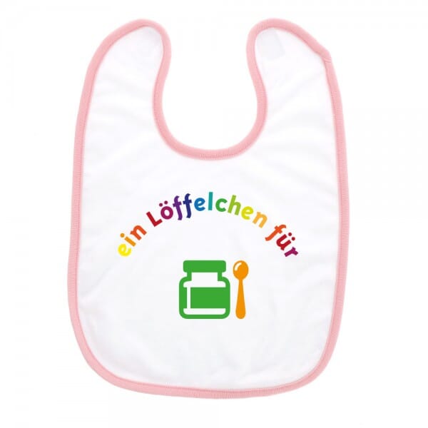 Babylätzchen mit Klettverschluss "ein Löffelchen für"