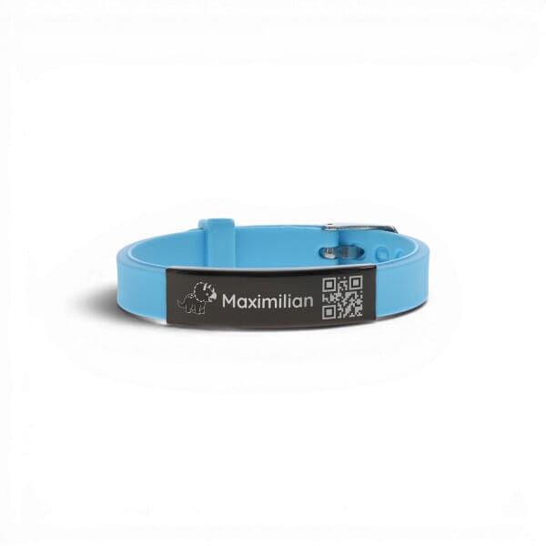 SOS-Armband für Kinder und Senioren mit QR-Code
