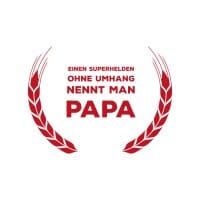 Vatertag Holzstempel - Superheld Papa (Ø 40 mm)