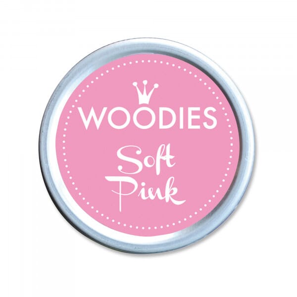 Woodies Stempelkissen Rosa – Soft Pink / Fingerabdruck Stempelkissen