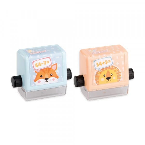 Trodat Little Dots Rechenrally™ Rollstempel Kombiset zum Plus- &amp; Minusrechnen (2 Stück)