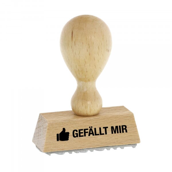 Holzstempel GEFÄLLT MIR (50 x 20 mm)