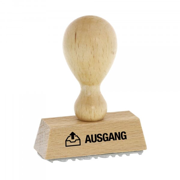 Holzstempel AUSGANG (50 x 9 mm)