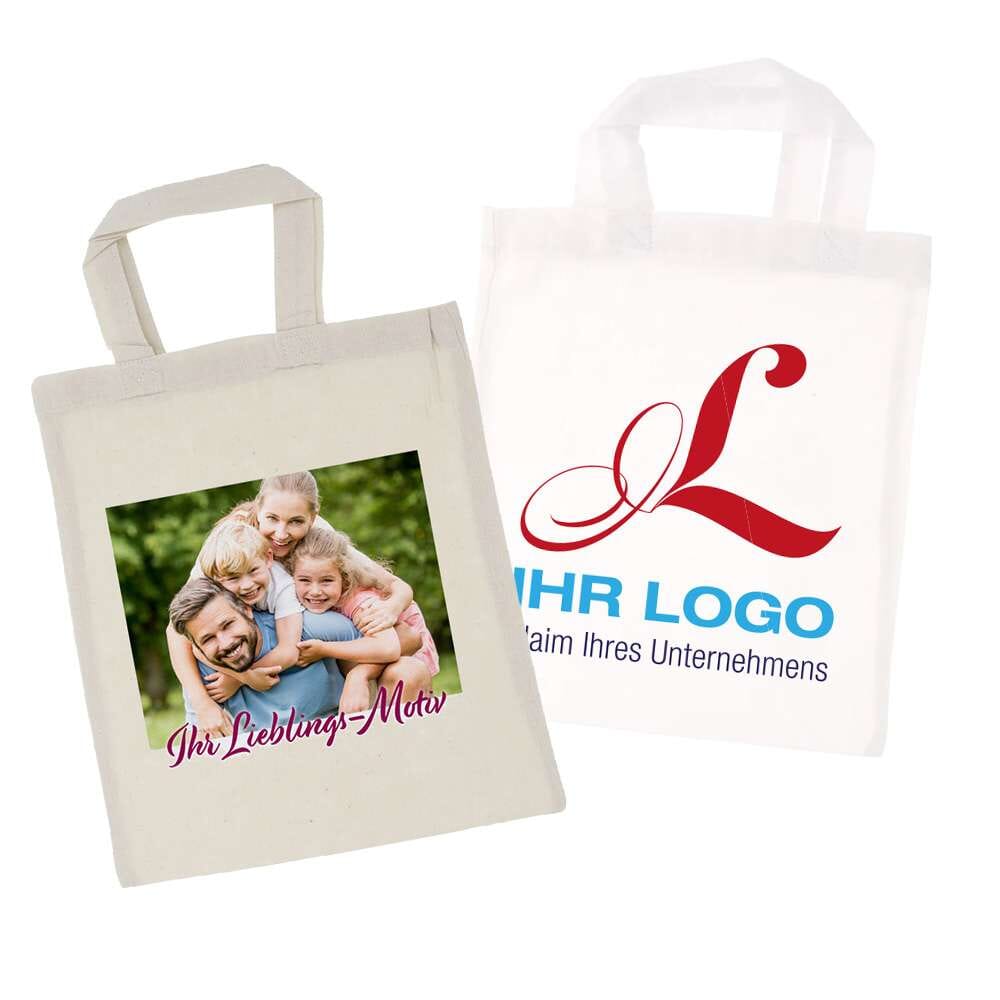 Kleine Stofftasche / Apothekertasche individuell bedrucken lassen – 4-farbiger Druck
