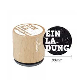 Woodies Stempel Einladung