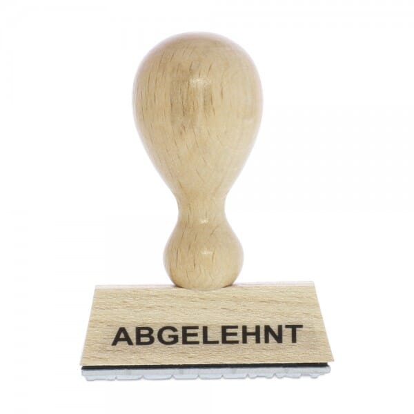 Holzstempel ABGELEHNT (50x10 mm - 1 Zeile)
