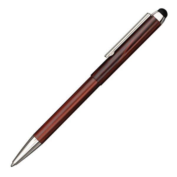 Heri Stamp &amp; Smart Pen 3308 Kugelschreiberstempel Braun (33x8 mm - 3 Zeilen)